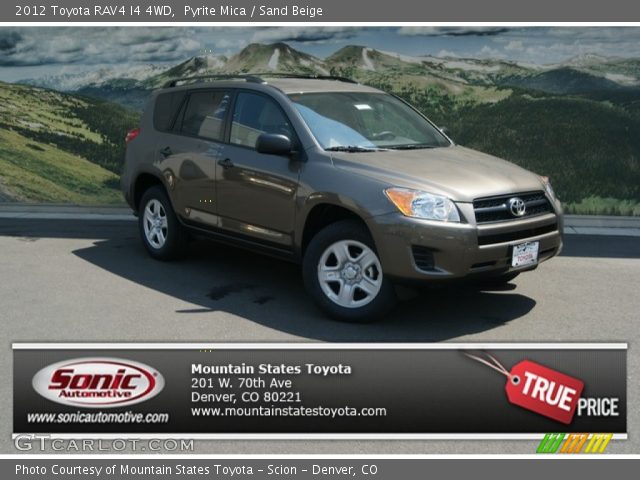 2012 Toyota RAV4 I4 4WD in Pyrite Mica