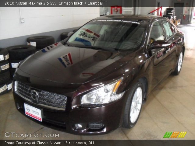 2010 Nissan Maxima 3.5 SV in Crimson Black