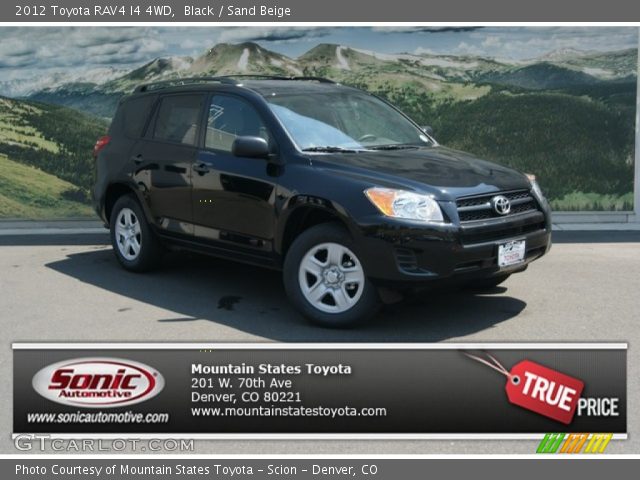 2012 Toyota RAV4 I4 4WD in Black