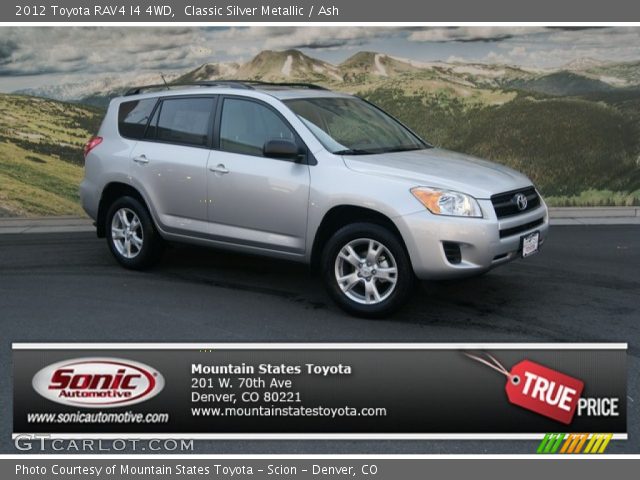 2012 Toyota RAV4 I4 4WD in Classic Silver Metallic