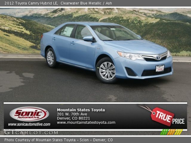 2012 Toyota Camry Hybrid LE in Clearwater Blue Metallic