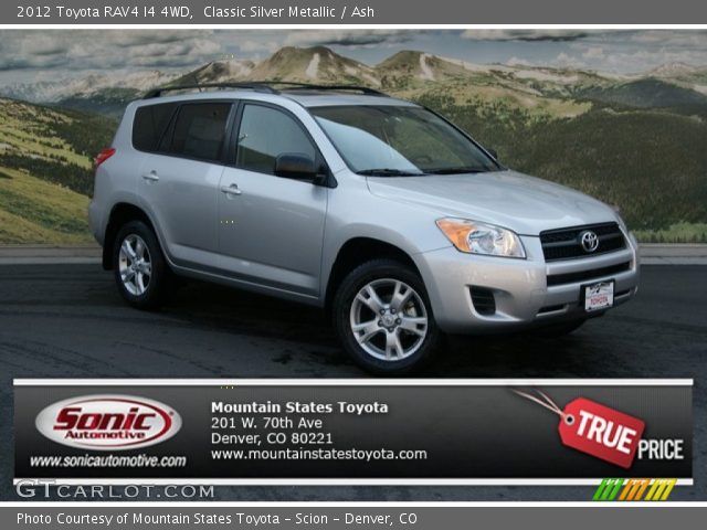 2012 Toyota RAV4 I4 4WD in Classic Silver Metallic