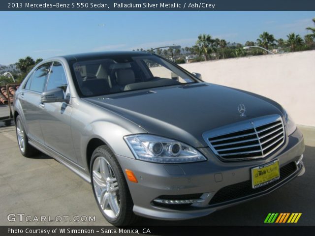 2013 Mercedes-Benz S 550 Sedan in Palladium Silver Metallic
