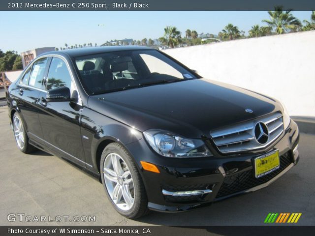 2012 Mercedes-Benz C 250 Sport in Black