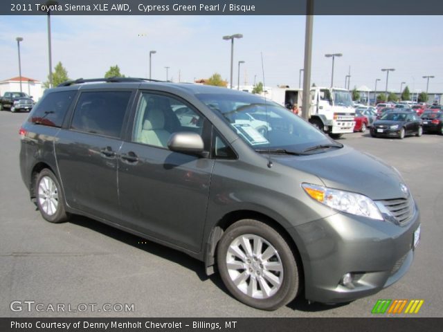 2011 Toyota Sienna XLE AWD in Cypress Green Pearl