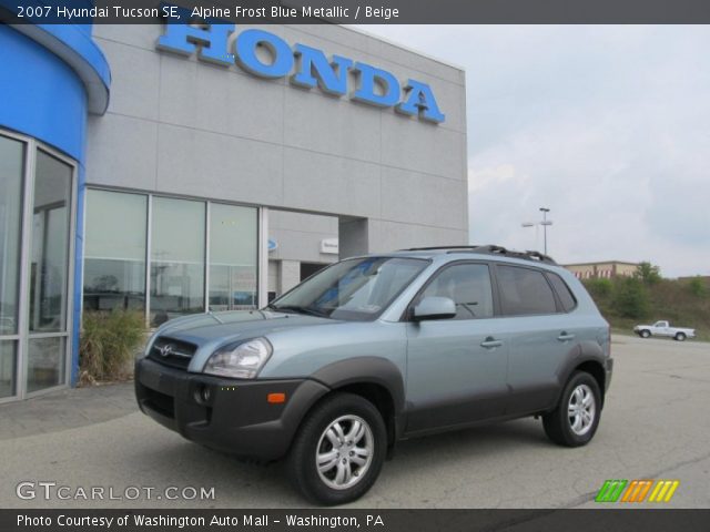 2007 Hyundai Tucson SE in Alpine Frost Blue Metallic