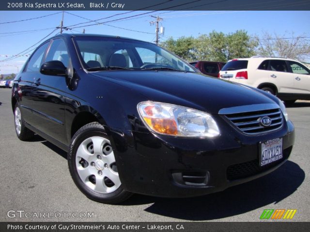 2008 Kia Spectra LX Sedan in Black