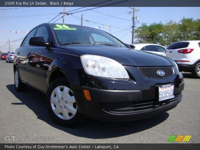 2006 Kia Rio LX Sedan in Black