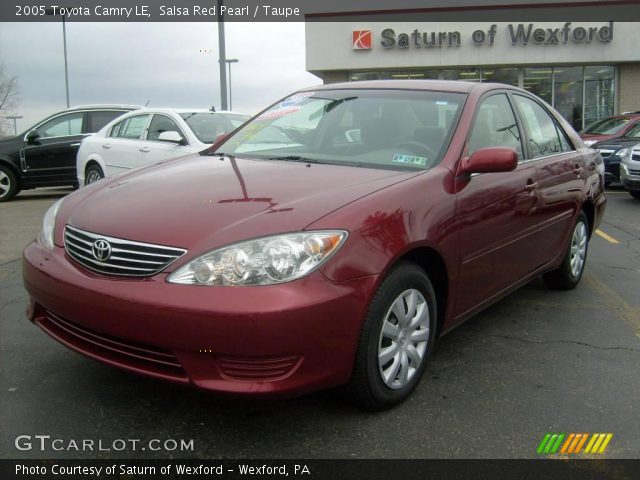 2005 Toyota Camry LE in Salsa Red Pearl