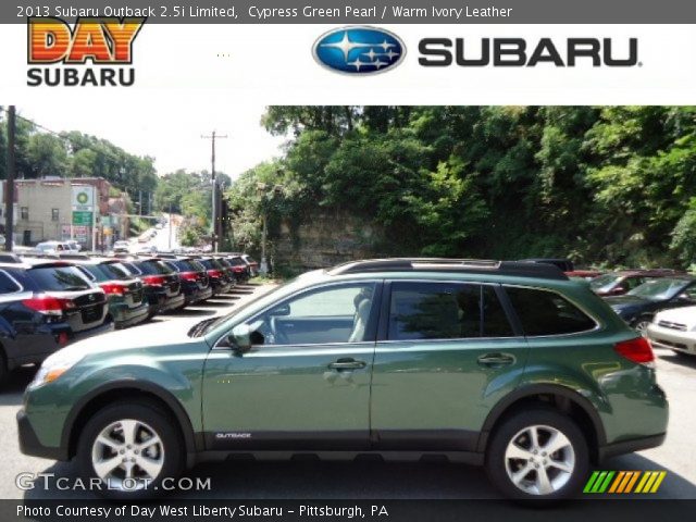 2013 Subaru Outback 2.5i Limited in Cypress Green Pearl
