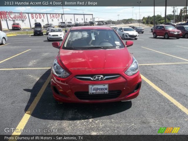 2013 Hyundai Accent GLS 4 Door in Boston Red