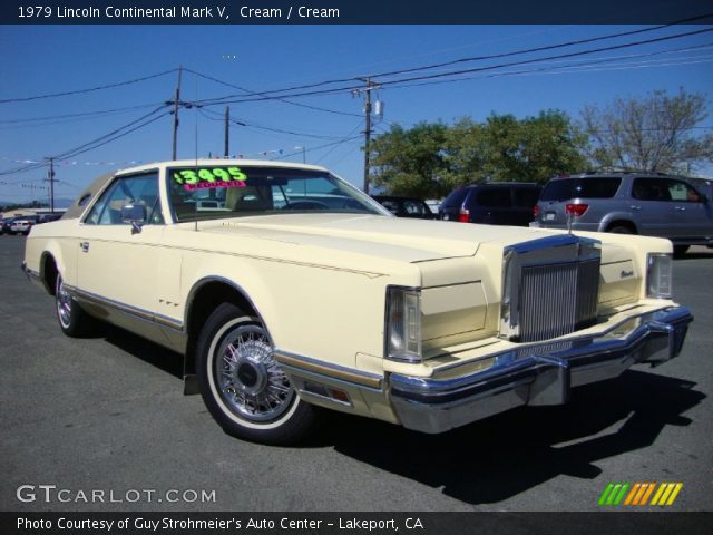 1979 Lincoln Continental Mark V in Cream