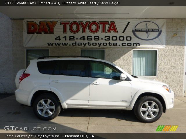 2012 Toyota RAV4 Limited 4WD in Blizzard White Pearl