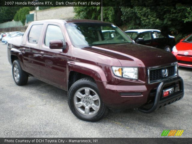 2007 Honda Ridgeline RTX in Dark Cherry Pearl