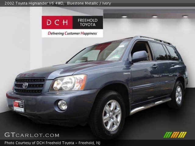 2002 Toyota Highlander V6 4WD in Bluestone Metallic