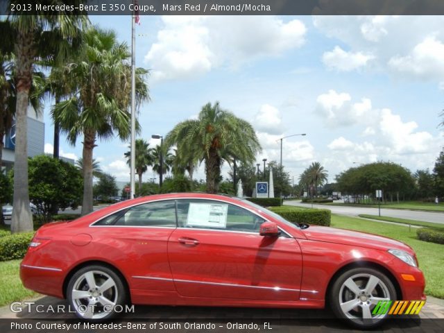 2013 Mercedes-Benz E 350 Coupe in Mars Red