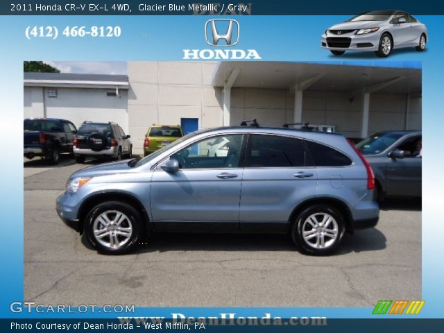 2011 Honda CR-V EX-L 4WD in Glacier Blue Metallic