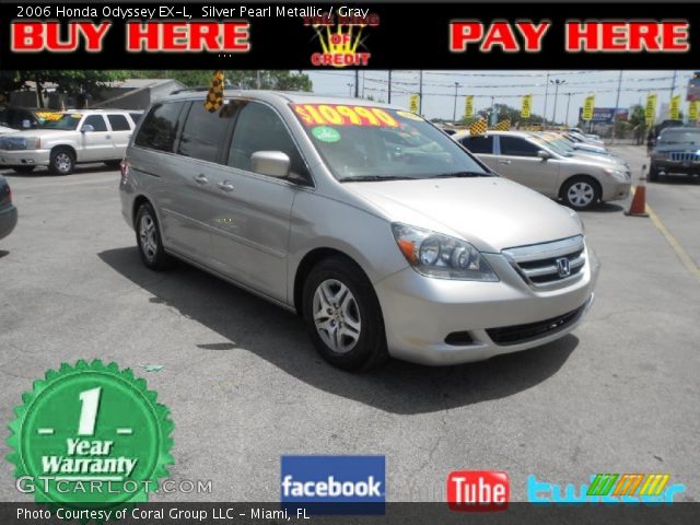 2006 Honda Odyssey EX-L in Silver Pearl Metallic
