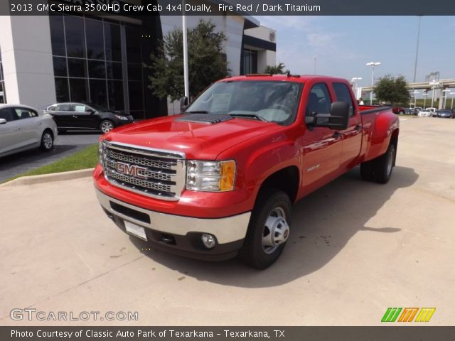 2013 GMC Sierra 3500HD Crew Cab 4x4 Dually in Fire Red