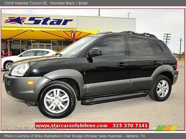 2008 Hyundai Tucson SE in Obsidian Black