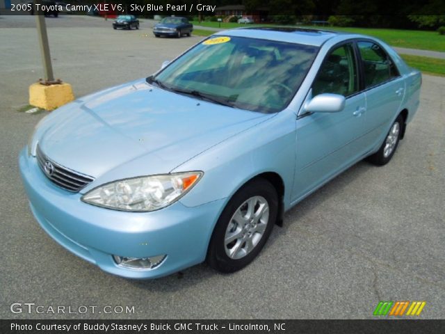2005 Toyota Camry XLE V6 in Sky Blue Pearl