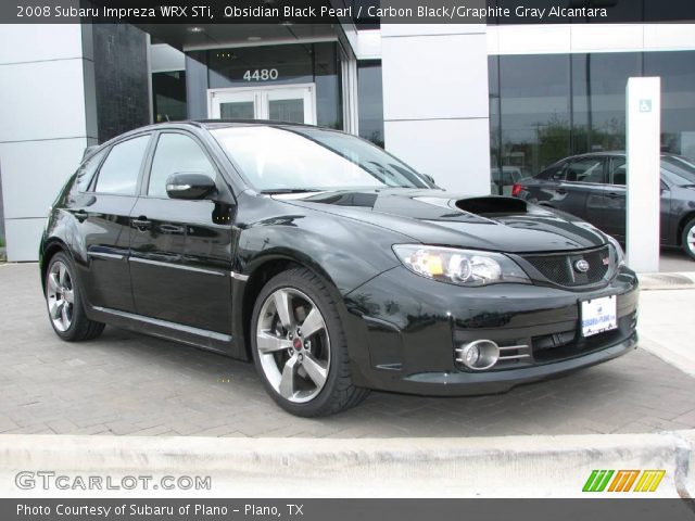 2008 Subaru Impreza WRX STi in Obsidian Black Pearl