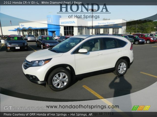 2012 Honda CR-V EX-L in White Diamond Pearl