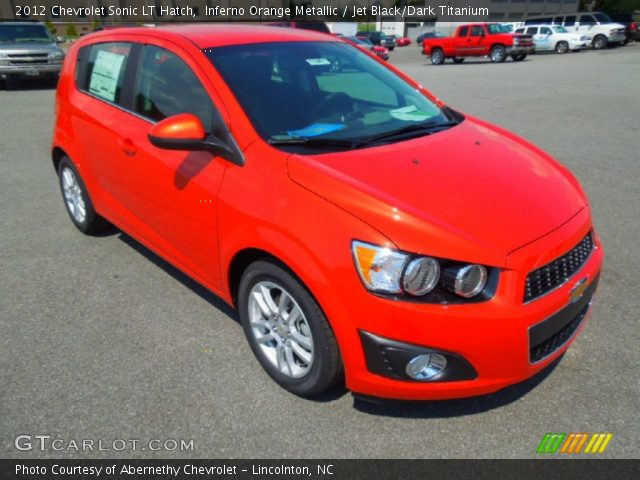 2012 Chevrolet Sonic LT Hatch in Inferno Orange Metallic