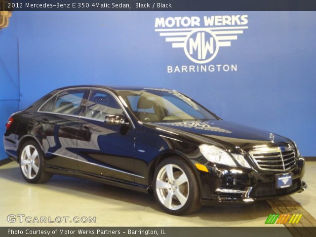 2012 Mercedes-Benz E 350 4Matic Sedan in Black