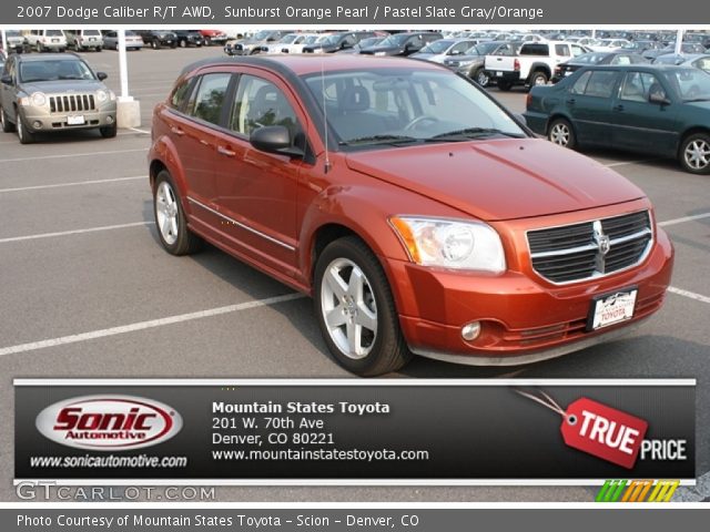 2007 Dodge Caliber R/T AWD in Sunburst Orange Pearl