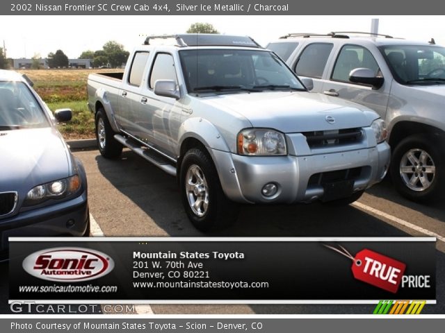 2002 Nissan Frontier SC Crew Cab 4x4 in Silver Ice Metallic