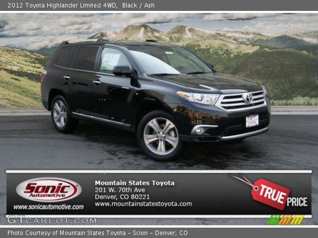 2012 Toyota Highlander Limited 4WD in Black