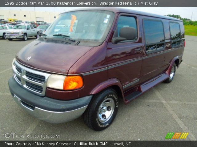 1999 Dodge Ram Van 1500 Passenger Conversion in Director Red Metallic