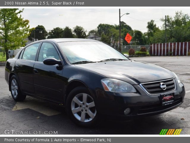 2003 Nissan Altima 2.5 S in Super Black