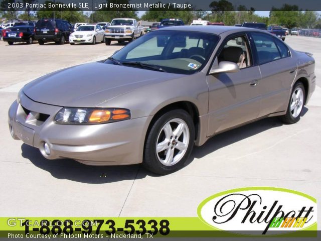 2003 Pontiac Bonneville SLE in Light Bronzemist Metallic