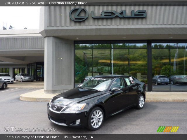 2009 Lexus IS 250 AWD in Obsidian Black