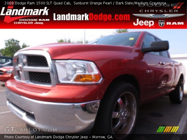 2009 Dodge Ram 1500 SLT Quad Cab in Sunburst Orange Pearl