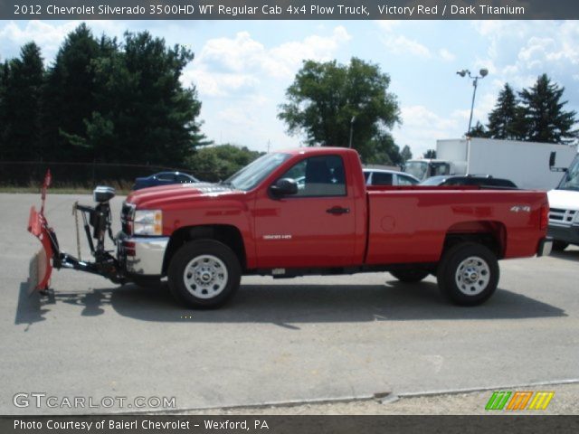 2012 Chevrolet Silverado 3500HD WT Regular Cab 4x4 Plow Truck in Victory Red