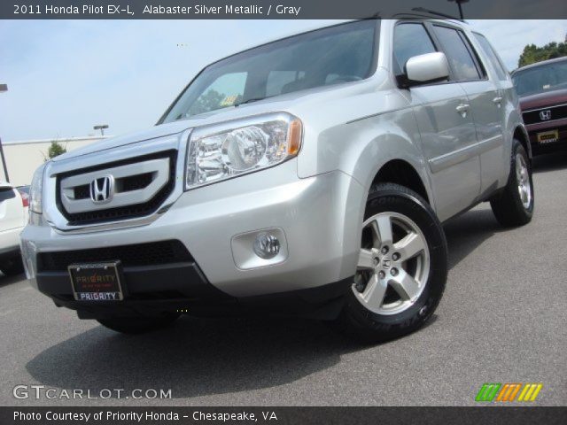 2011 Honda Pilot EX-L in Alabaster Silver Metallic