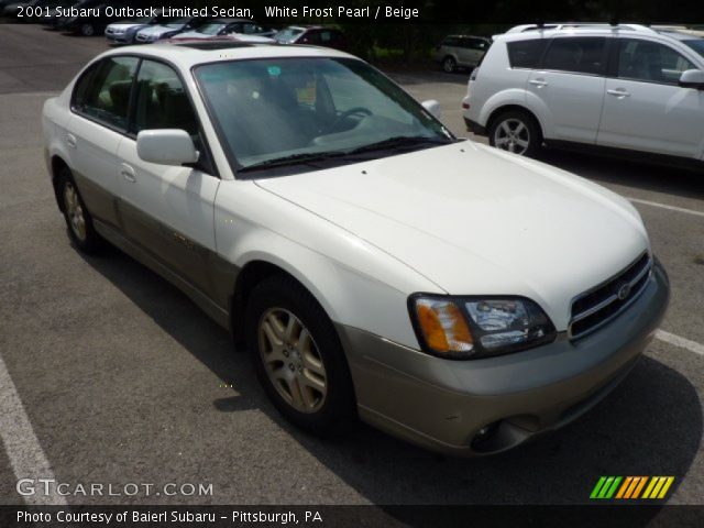 2001 Subaru Outback Limited Sedan in White Frost Pearl