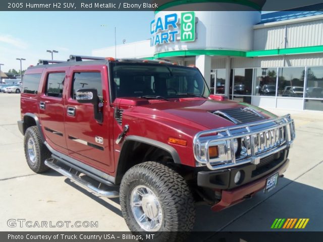 2005 Hummer H2 SUV in Red Metallic