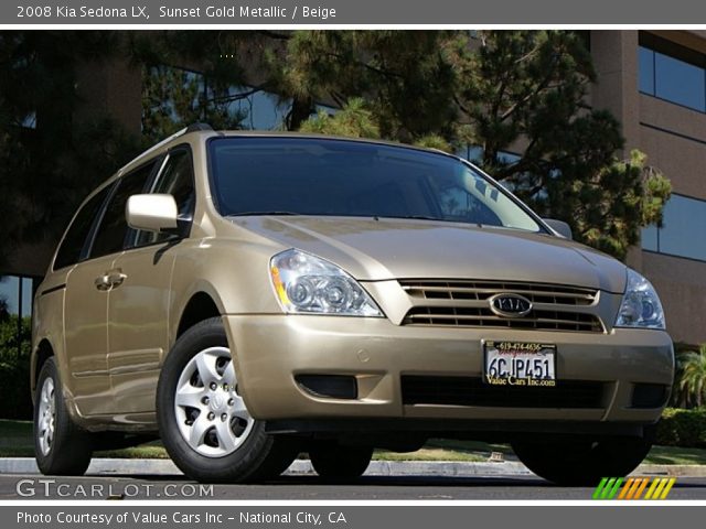 2008 Kia Sedona LX in Sunset Gold Metallic