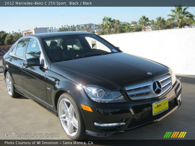 2012 Mercedes-Benz C 250 Sport in Black