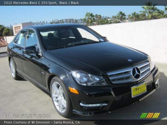 2012 Mercedes-Benz C 250 Sport in Black