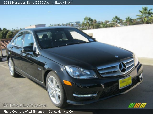 2012 Mercedes-Benz C 250 Sport in Black