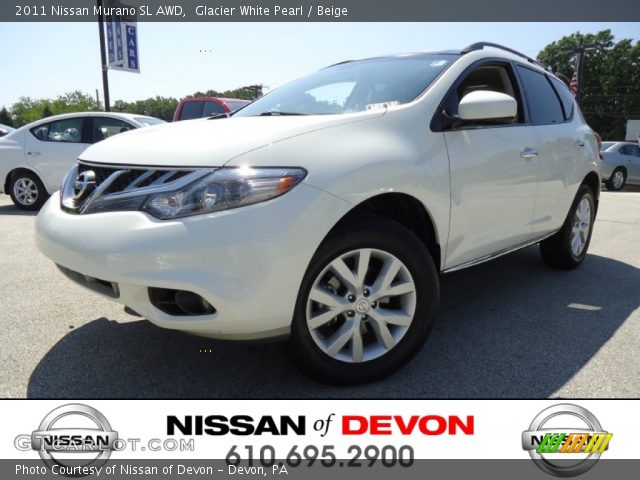 2011 Nissan Murano SL AWD in Glacier White Pearl