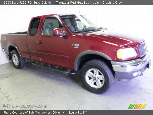 2003 Ford F150 FX4 SuperCab 4x4 in Toreador Red Metallic