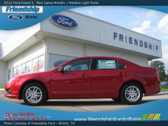 2012 Ford Fusion S in Red Candy Metallic