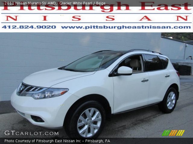 2011 Nissan Murano SV AWD in Glacier White Pearl