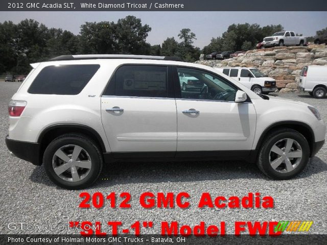 2012 GMC Acadia SLT in White Diamond Tricoat